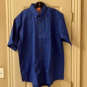 Red Cap , Men’s Royal Blue S/S shirt. Style# 1T22RB, Large, NWT.
